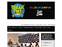 Tablet Screenshot of breakfreehouston.com